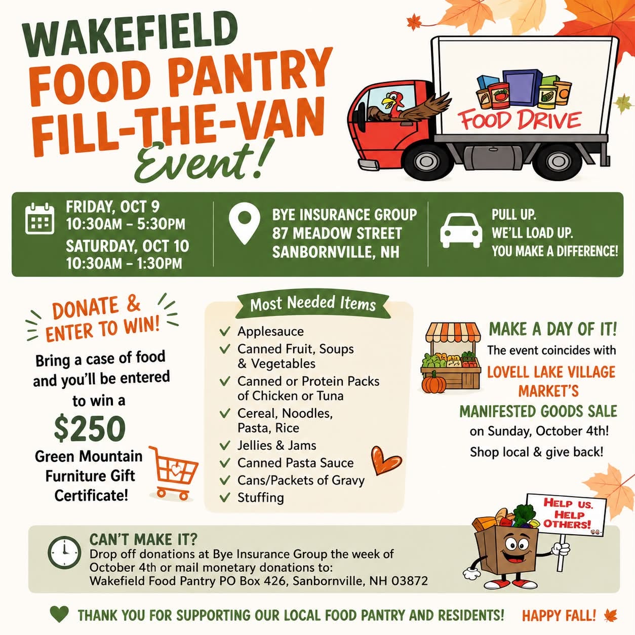 Fill the Van Event